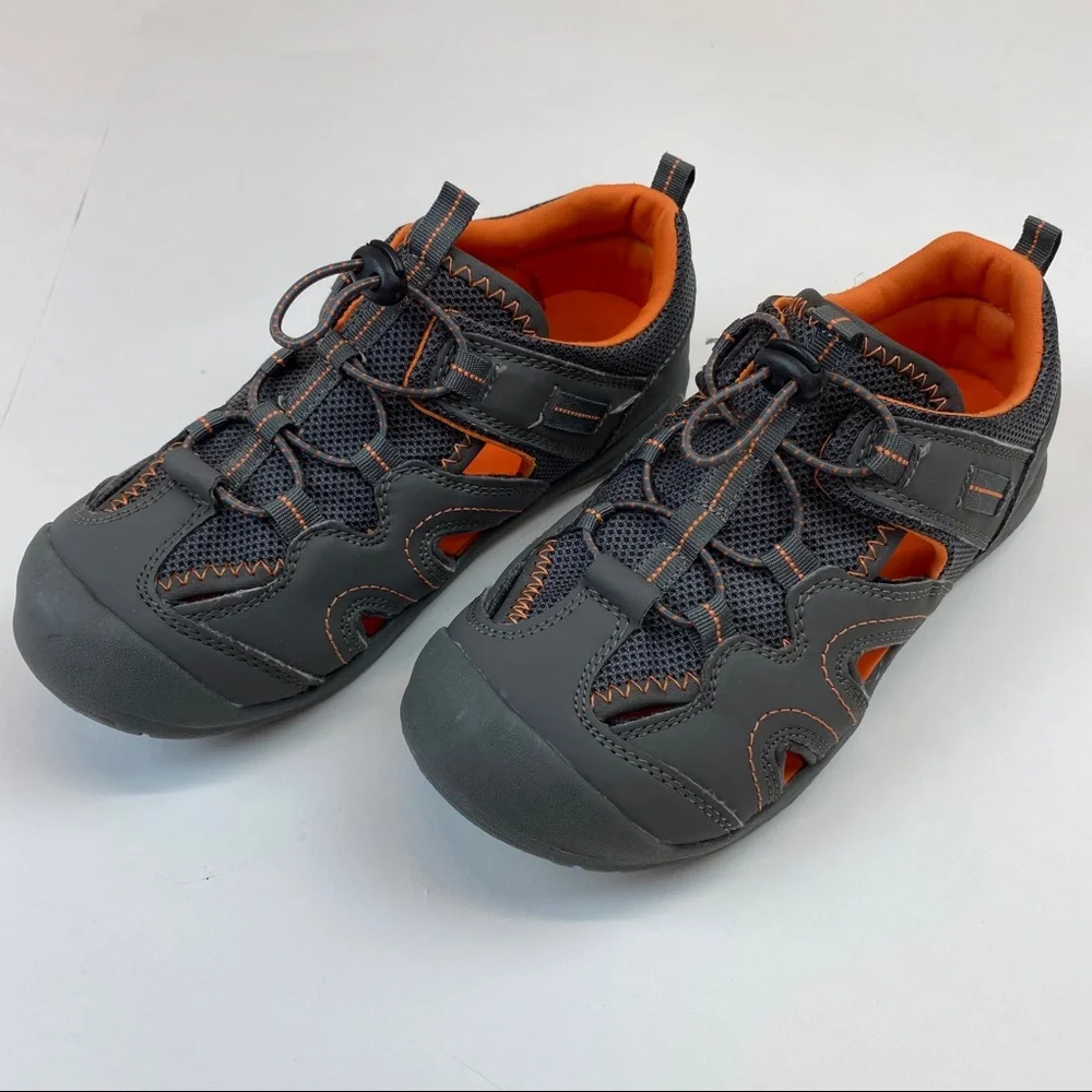 Boys Sandals Size 3 by Sonoma Gray & Orange - Picture 2 of 12